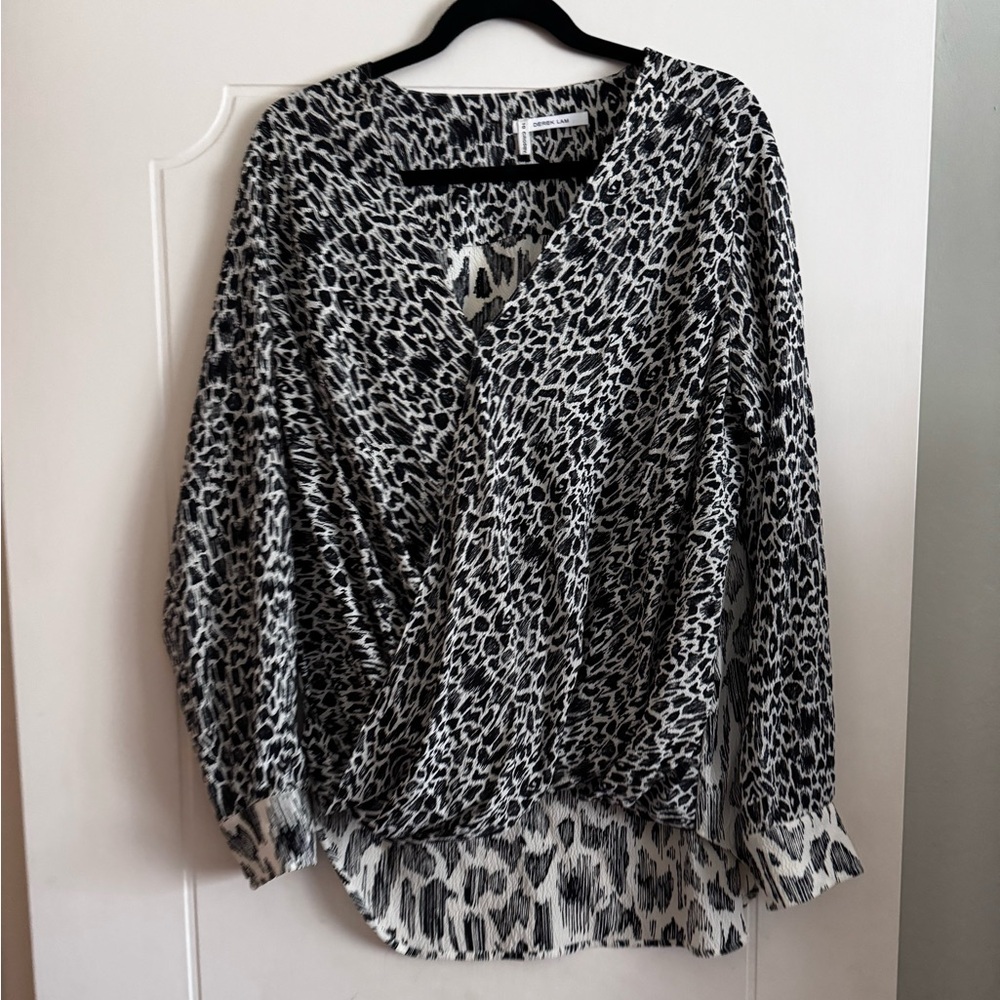 Derek Lam silk Leopard Print Women's Top
